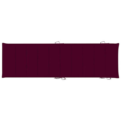 Sonnenliegen 2 Stk. mit Auflagen Massivholz Akazie