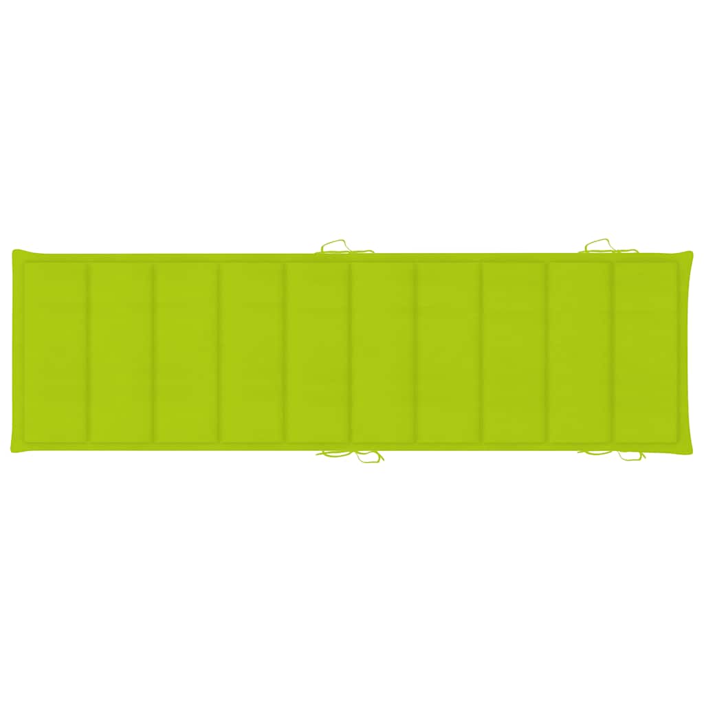 Sonnenliegen 2 Stk. mit Auflagen Massivholz Akazie