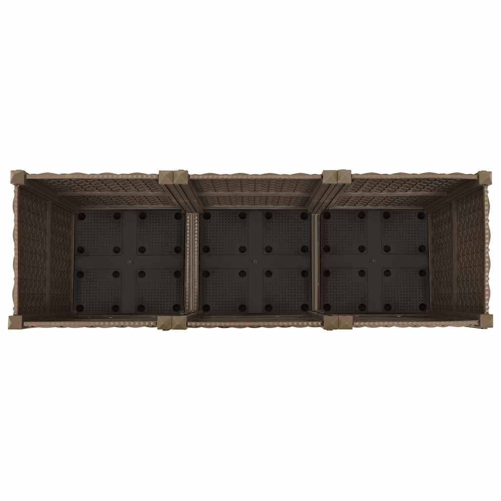 Hochbeet 120 x 40 x 38 cm Polypropylen