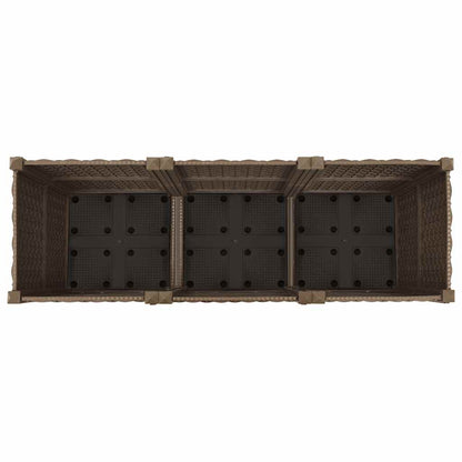 Hochbeet 120 x 40 x 38 cm Polypropylen