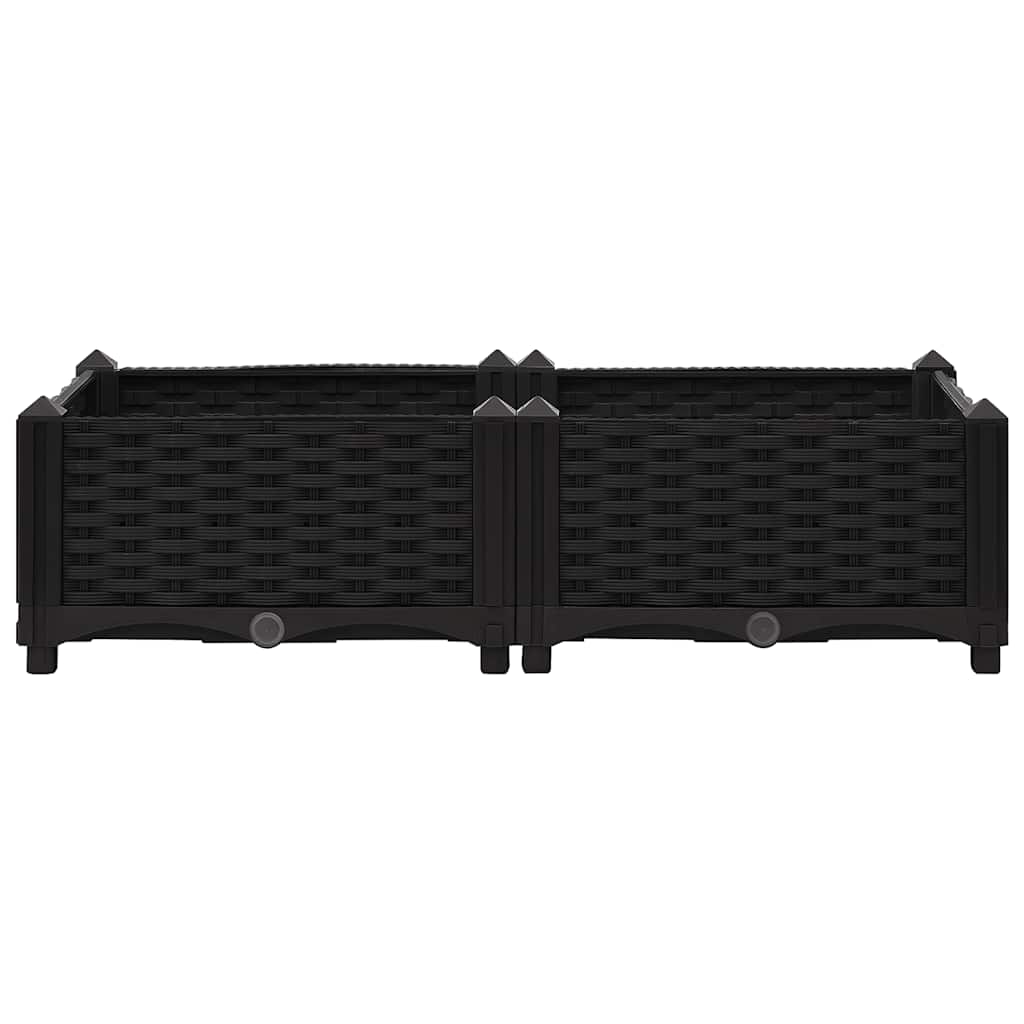 Hochbeet 80x40x23 cm Polypropylen