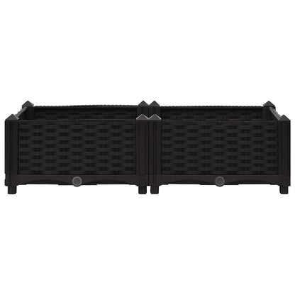 Hochbeet 80x40x23 cm Polypropylen