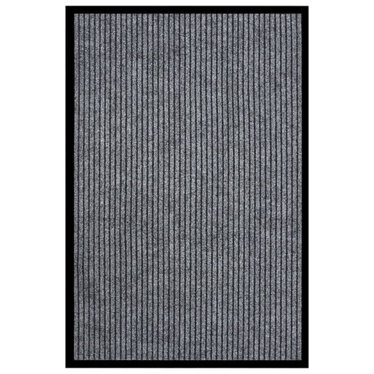 Fußmatte Grau Gestreift 80x120 cm