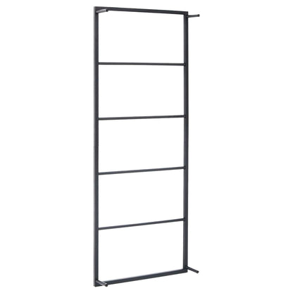 Handtuchständer Schwarz 45x10x115 cm Stahl