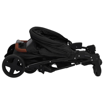 2-in-1 Kinderwagen Anthrazit Stahl