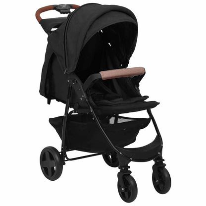 3-in-1 Kinderwagen Anthrazit Stahl