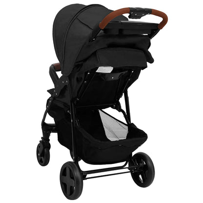 3-in-1 Kinderwagen Anthrazit Stahl