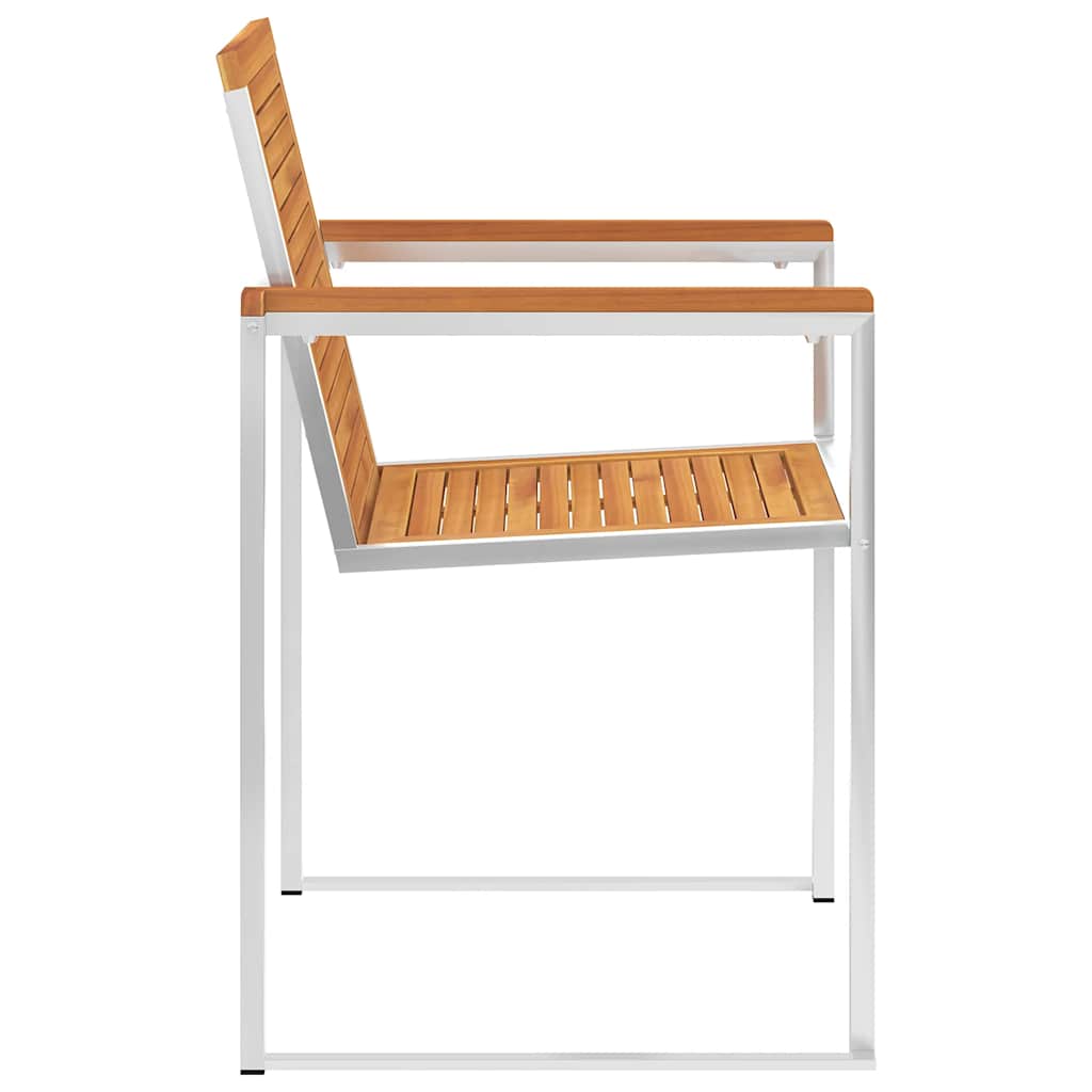 Gartenstühle 4 Stk. mit Kissen Massivholz Akazie