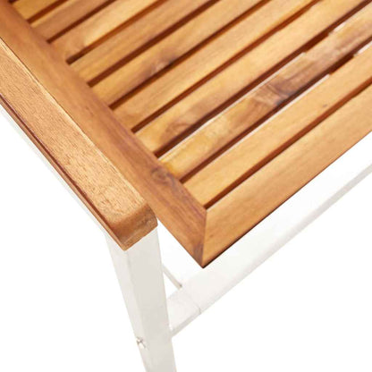 Gartenstühle 4 Stk. mit Kissen Massivholz Akazie
