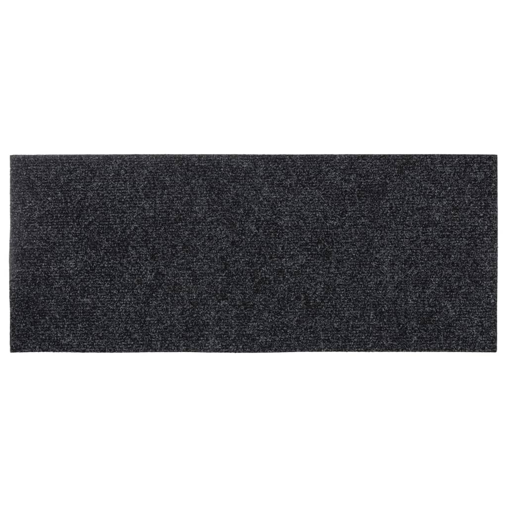 Stufenmatten Selbstklebend 15 Stk. 60x25 cm Grau Rechteckig