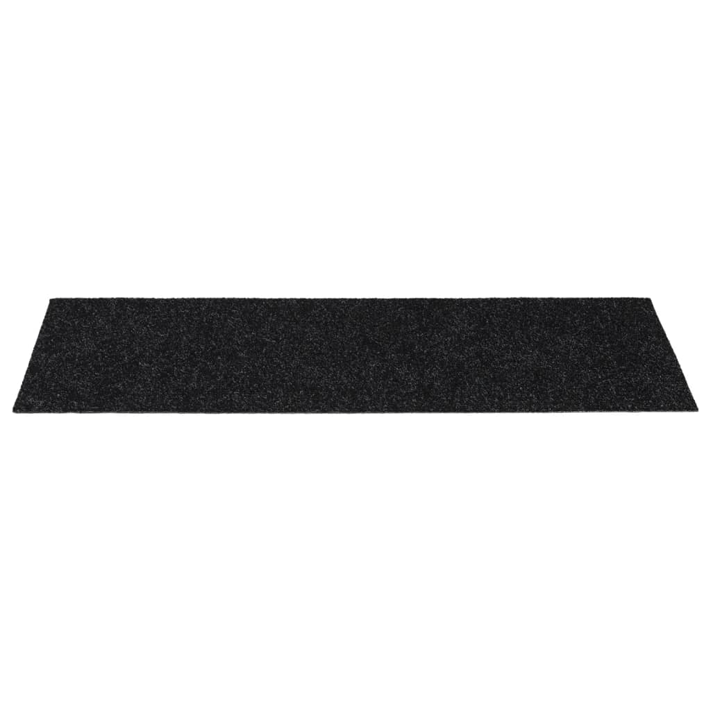 Stufenmatten Selbstklebend 15 Stk. 60x25 cm Schwarz Rechteckig