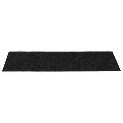 Stufenmatten Selbstklebend 15 Stk. 60x25 cm Schwarz Rechteckig