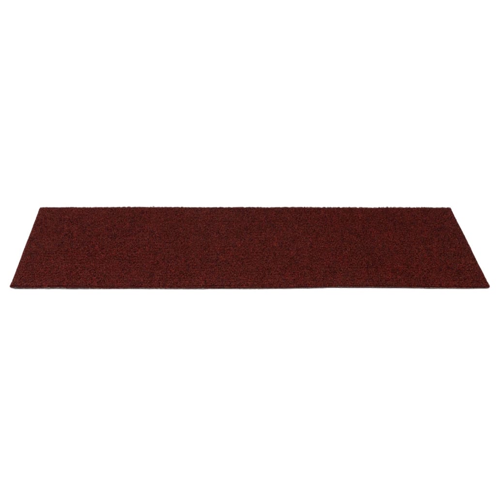 Stufenmatten Selbstklebend 15 Stk. 60x25 cm Bordeauxrot Rechteckig