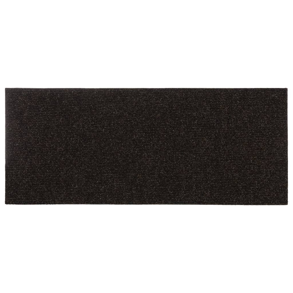 Stufenmatten Selbstklebend 15 Stk. 60x25 cm Dunkelbraun Rechteckig