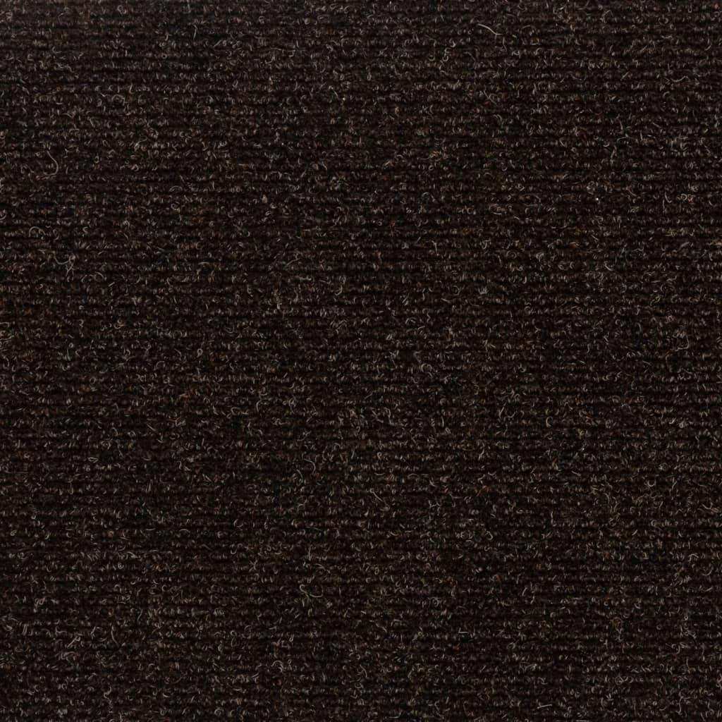 Stufenmatten Selbstklebend 15 Stk. 60x25 cm Dunkelbraun Rechteckig
