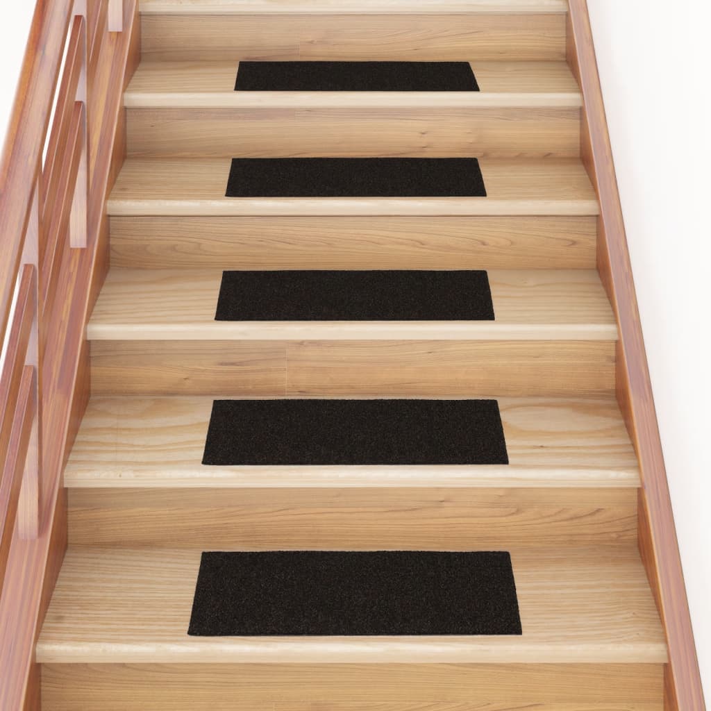 Stufenmatten Selbstklebend 15 Stk. 60x25 cm Dunkelbraun Rechteckig