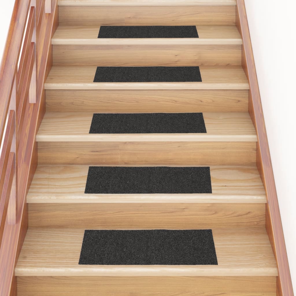 Stufenmatten Selbstklebend 15 Stk. 60x25 cm Anthrazit Rechteckig