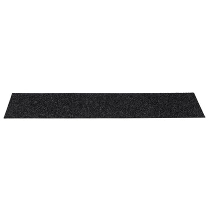 Stufenmatten Selbstklebend 15 Stk. 76x20 cm Schwarz Rechteckig
