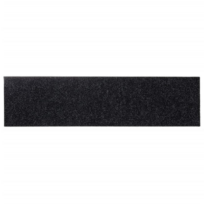 Stufenmatten Selbstklebend 15 Stk. 76x20 cm Schwarz Rechteckig