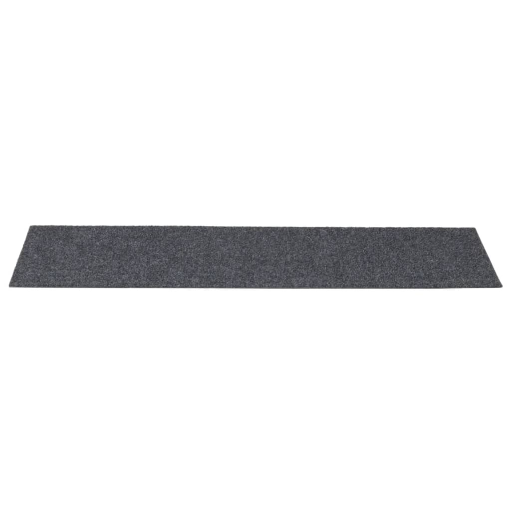 Stufenmatten Selbstklebend 15 Stk. 76x20 cm Hellgrau Rechteckig