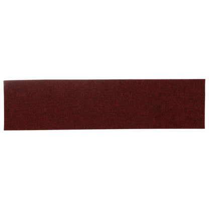 Stufenmatten Selbstklebend 15 Stk. 76x20 cm Bordeauxrot Rechteckig
