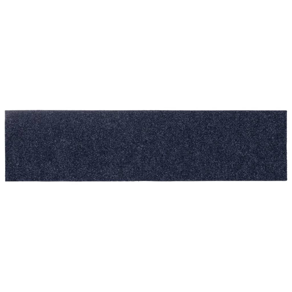 Stufenmatten Selbstklebend 15 Stk. 76x20 cm Grau Blau Rechteckig