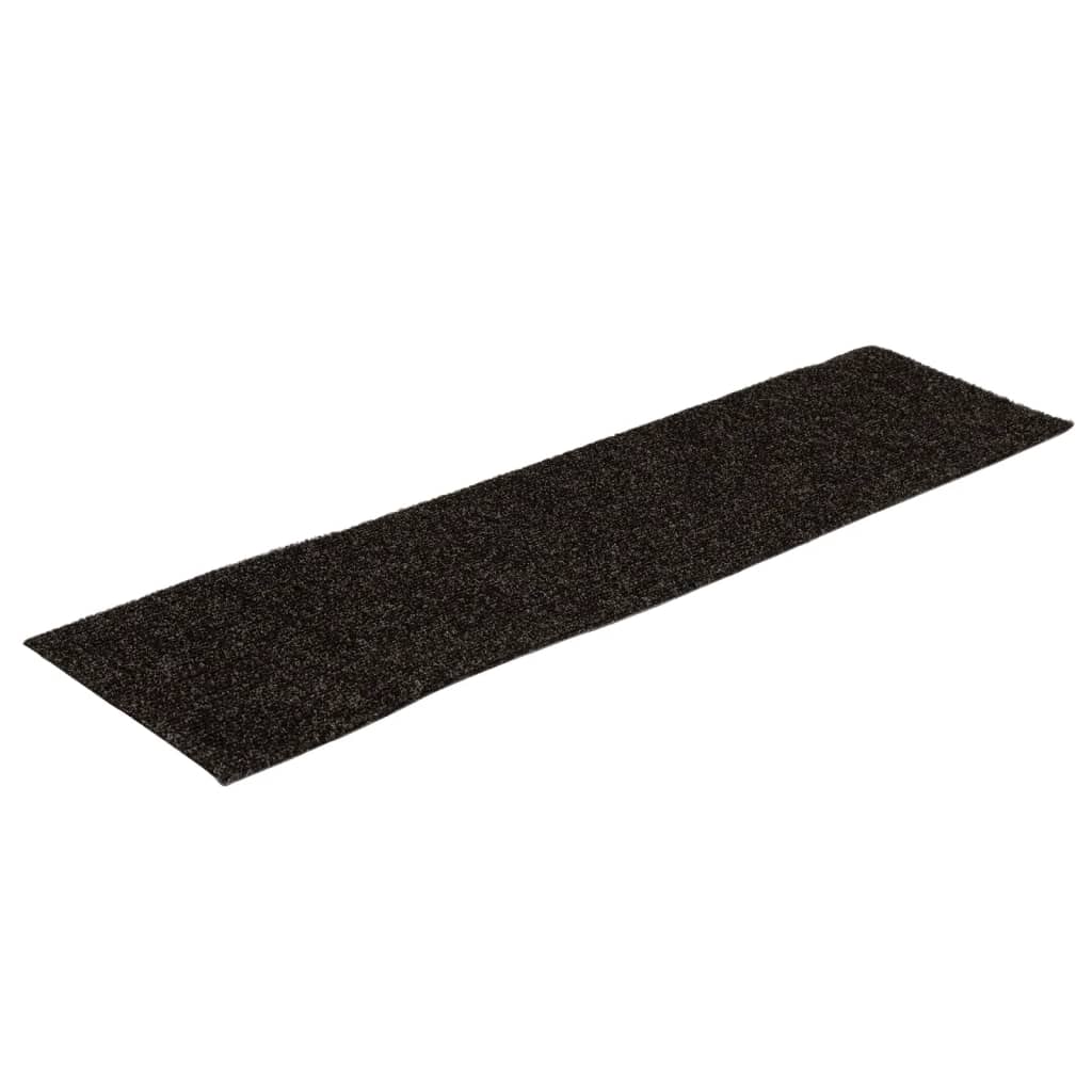 Stufenmatten Selbstklebend 15 Stk. 76x20 cm Braun Rechteckig