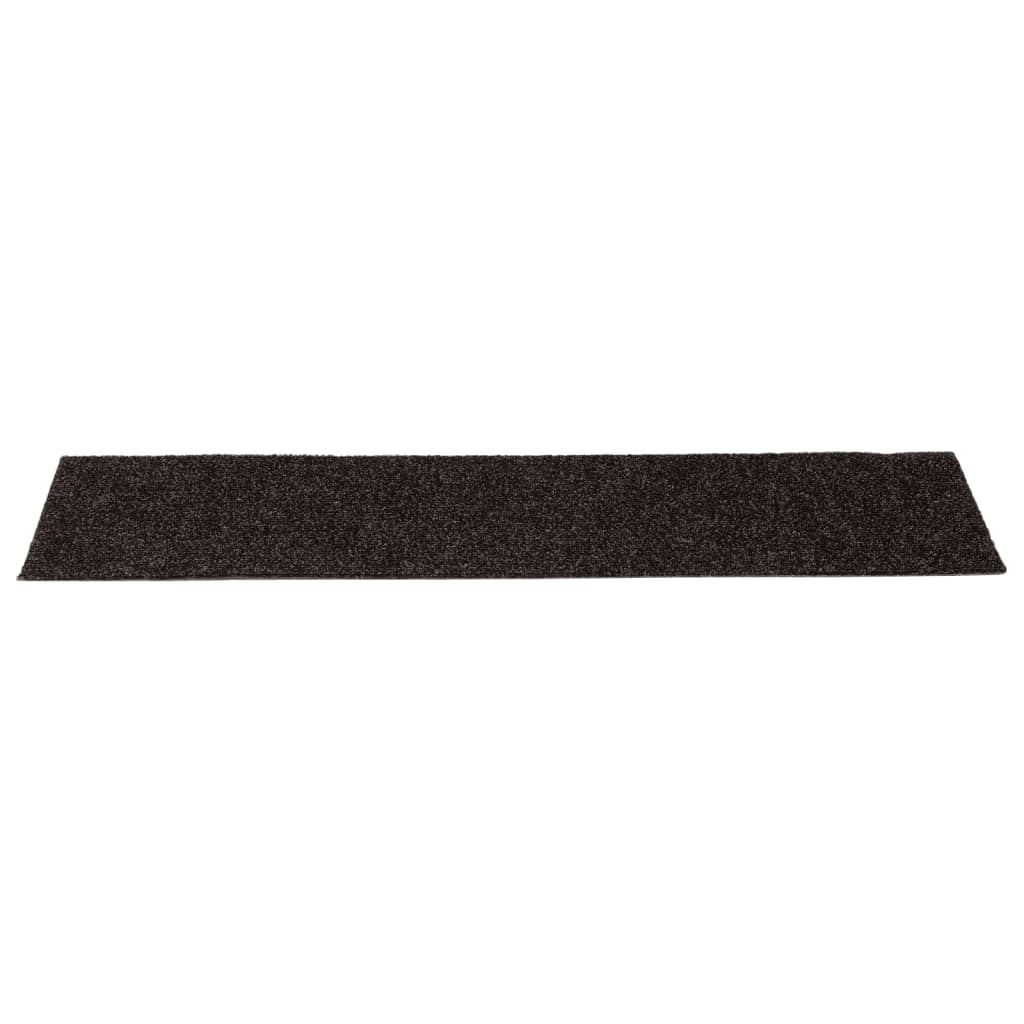 Stufenmatten Selbstklebend 15 Stk. 76x20 cm Braun Rechteckig