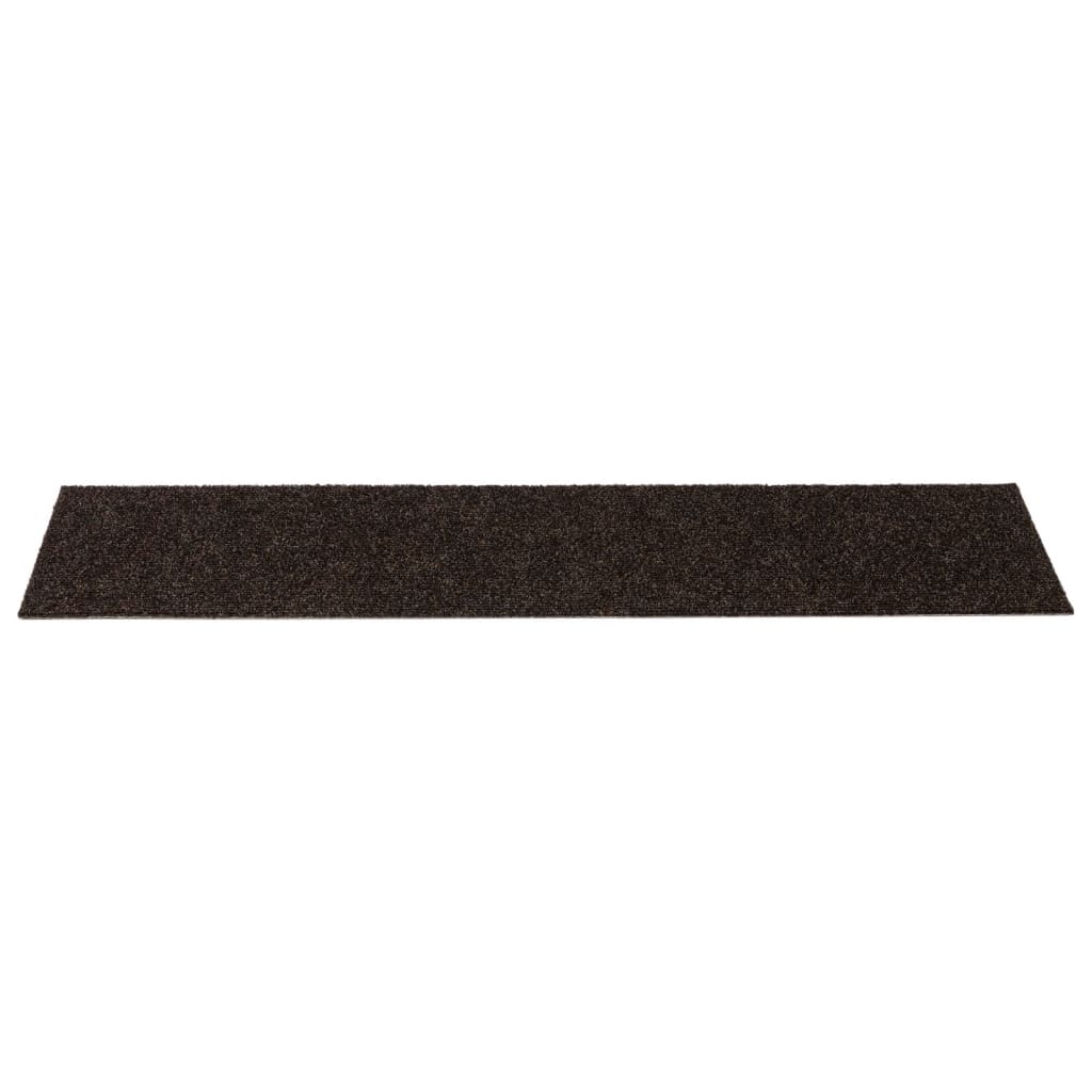 Stufenmatten Selbstklebend 15 Stk. 76x20 cm Dunkelbraun Rechteckig