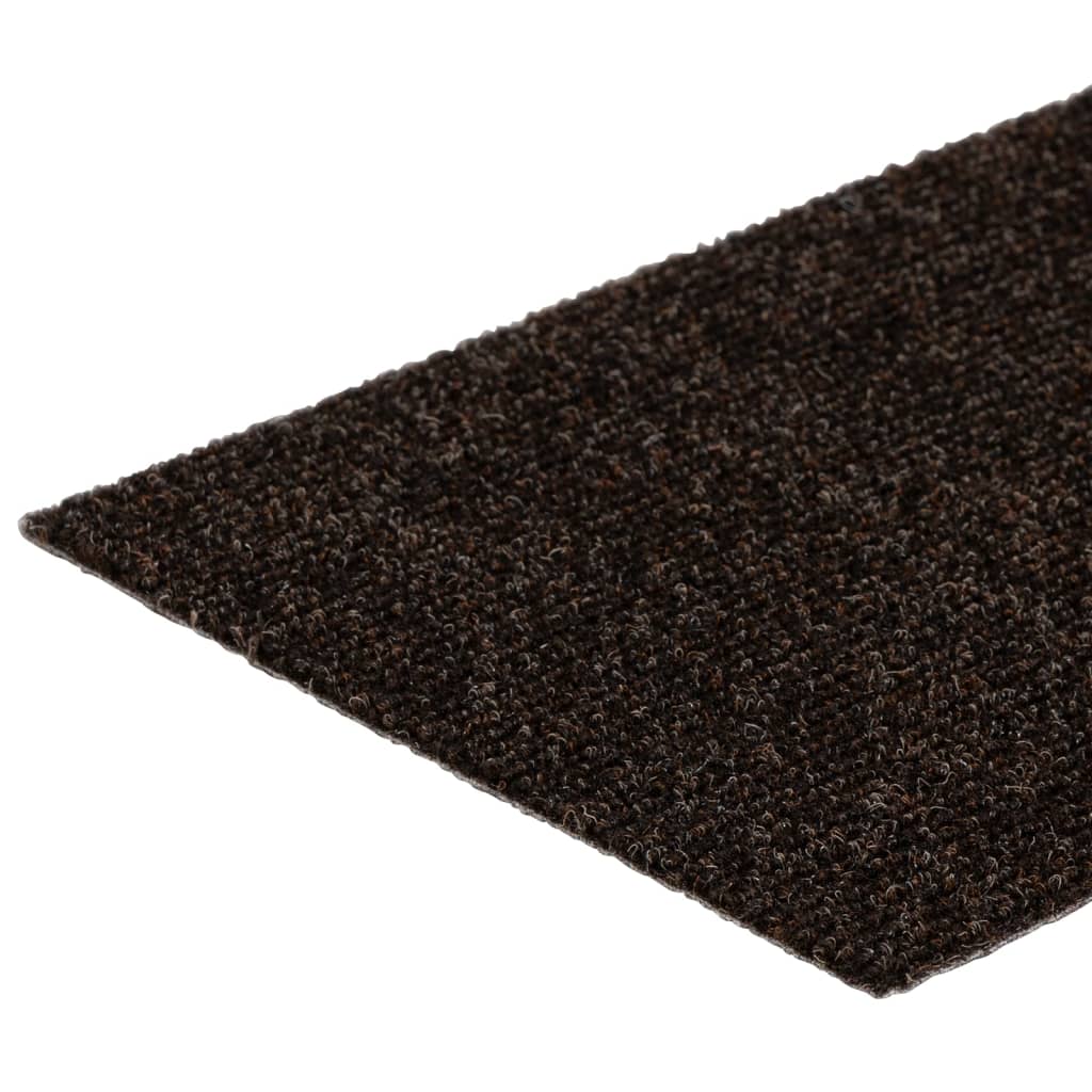 Stufenmatten Selbstklebend 15 Stk. 76x20 cm Dunkelbraun Rechteckig