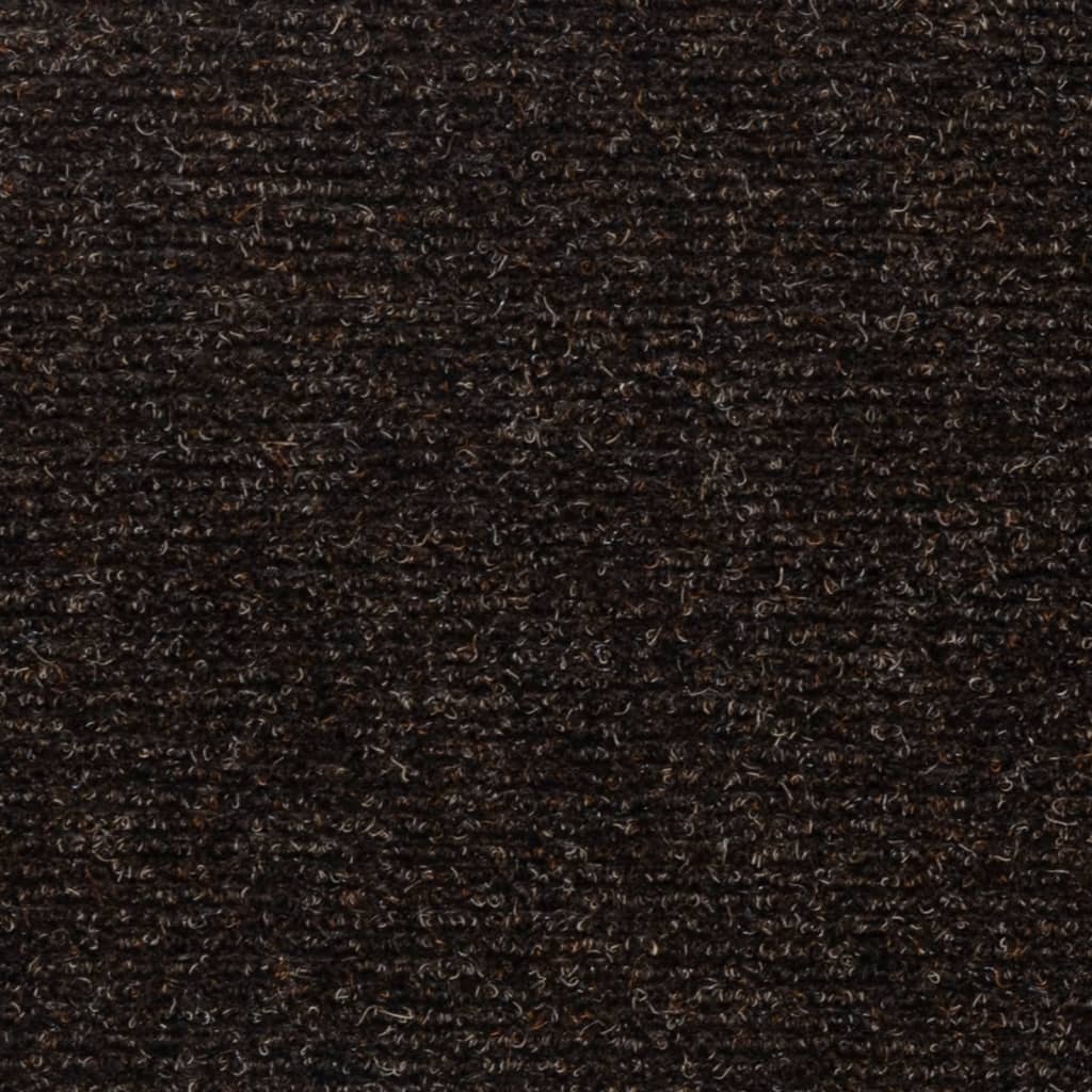 Stufenmatten Selbstklebend 15 Stk. 76x20 cm Dunkelbraun Rechteckig