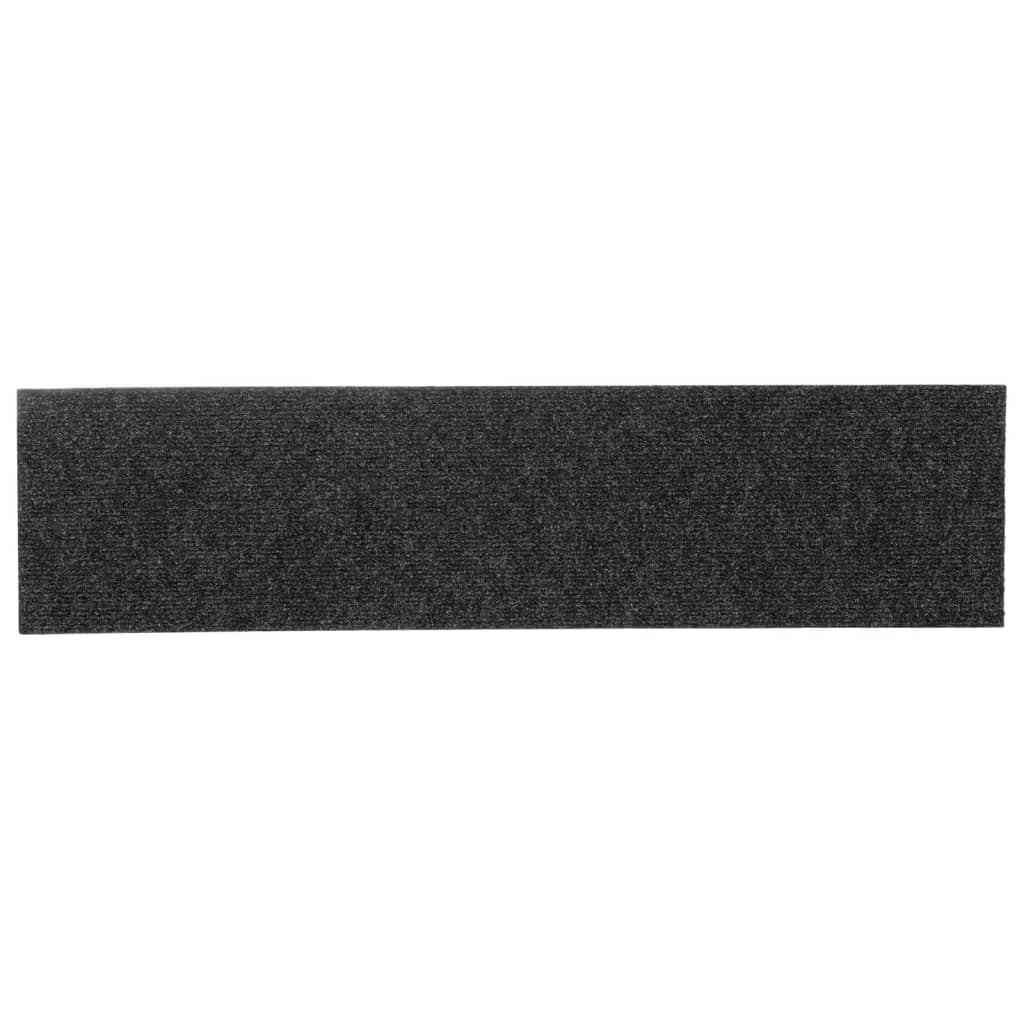 Stufenmatten Selbstklebend 15 Stk. 76x20 cm Anthrazit Rechteckig