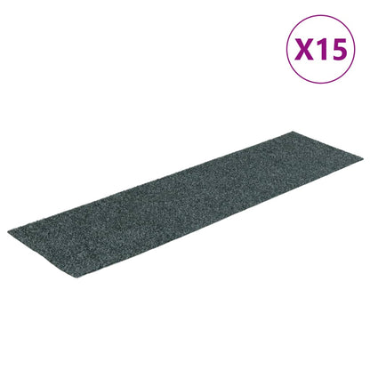 Stufenmatten Selbstklebend 15 Stk. 76x20 cm Grün Rechteckig