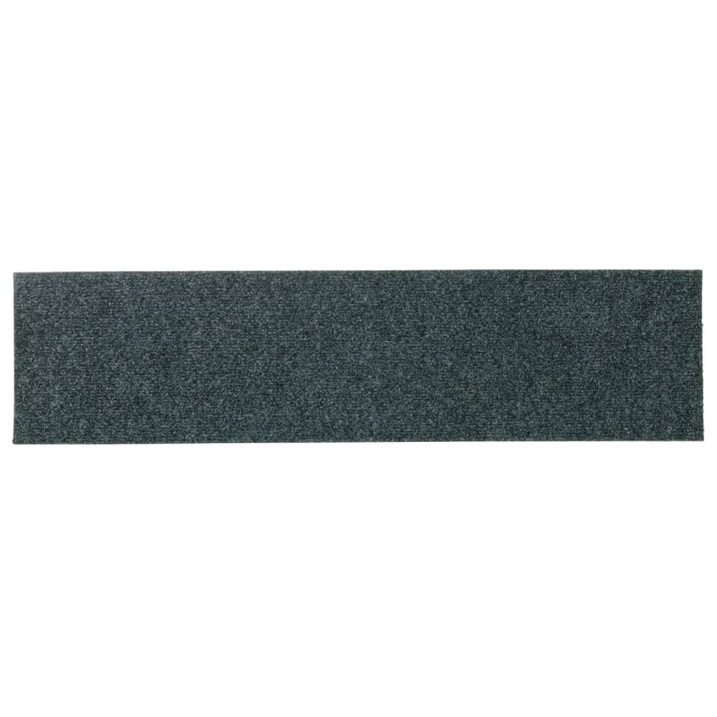 Stufenmatten Selbstklebend 15 Stk. 76x20 cm Grün Rechteckig