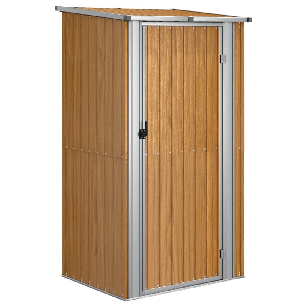 Redskabsskur Brun 118,5x97x209,5 cm Galvaniseret stål