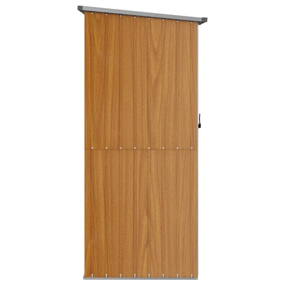 Redskabsskur Brun 118,5x97x209,5 cm Galvaniseret stål