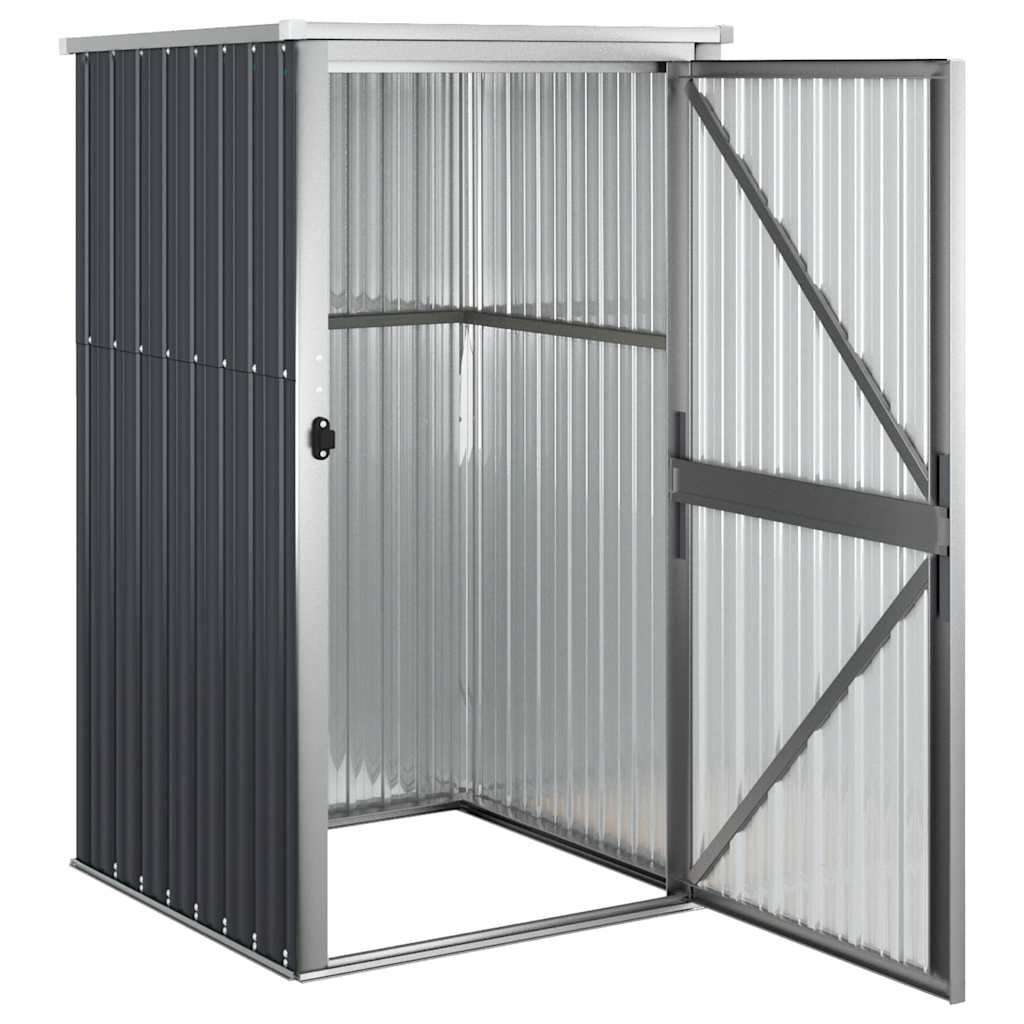 Gerätehaus Anthrazit 88x89x161 cm Verzinkter Stahl