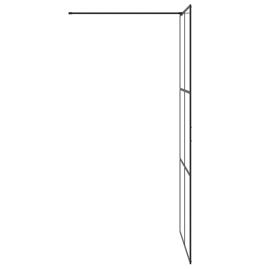 Duschwand für Begehbare Dusche mit Klarem ESG Glas 100x195 cm