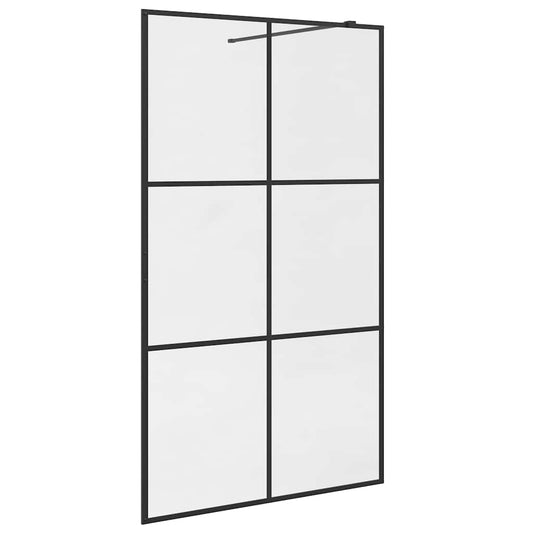 Duschwand für Begehbare Dusche mit Klarem ESG Glas 115x195 cm