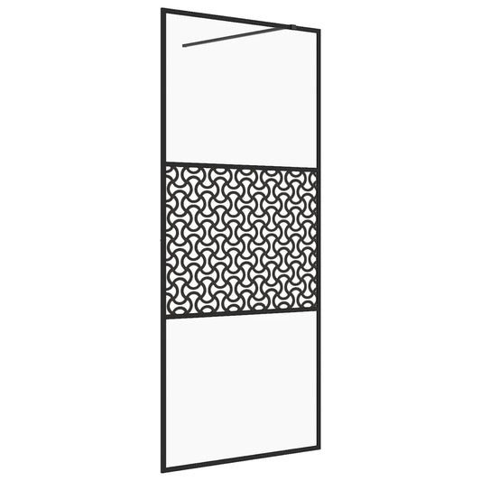 Duschwand für Begehbare Dusche mit Klarem ESG Glas 80x195 cm