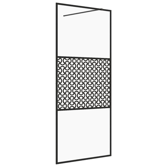 Duschwand für Begehbare Dusche mit Klarem ESG Glas 115x195 cm
