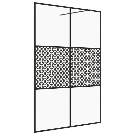 Duschwand für Begehbare Dusche mit Klarem ESG-Glas 140x195 cm