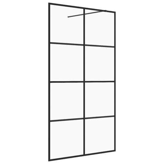 Duschwand für Begehbare Dusche mit Klarem ESG Glas 90x195 cm