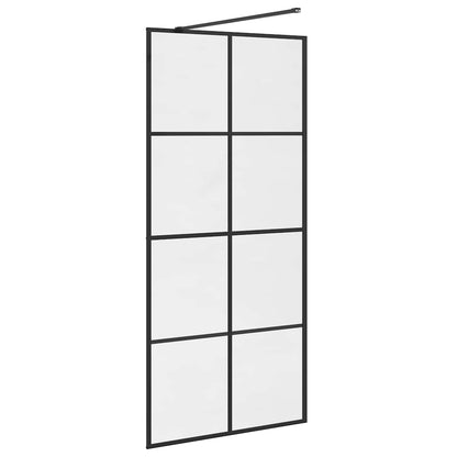Duschwand für Begehbare Dusche mit Klarem ESG Glas 90x195 cm