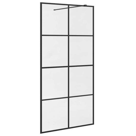 Duschwand für Begehbare Dusche mit Klarem ESG Glas 100x195 cm