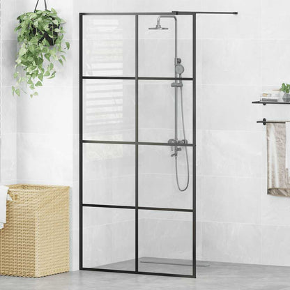 Duschwand für Begehbare Dusche mit Klarem ESG Glas 100x195 cm