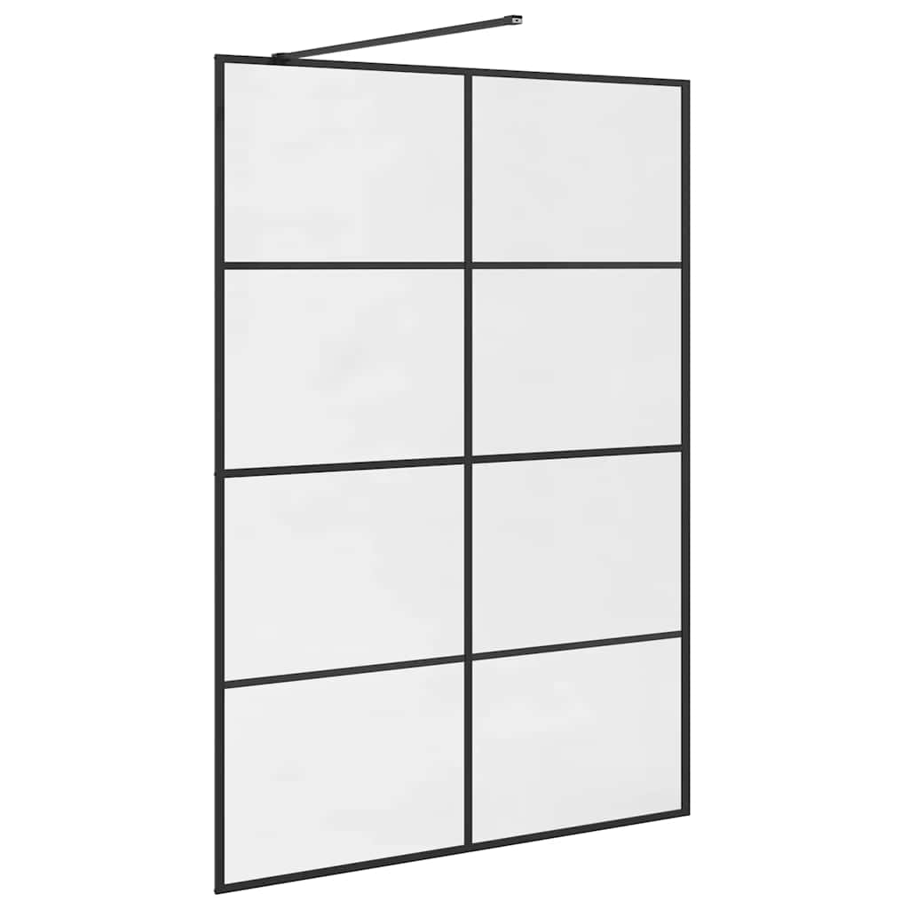 Duschwand für Begehbare Dusche mit Klarem ESG-Glas 140x195 cm