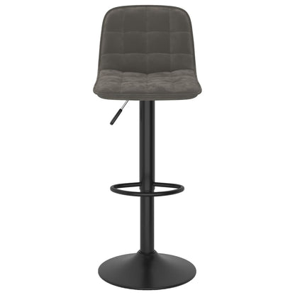Barhocker Dunkelgrau Samt