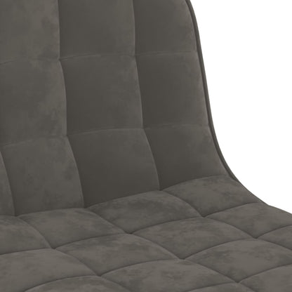 Barhocker Dunkelgrau Samt