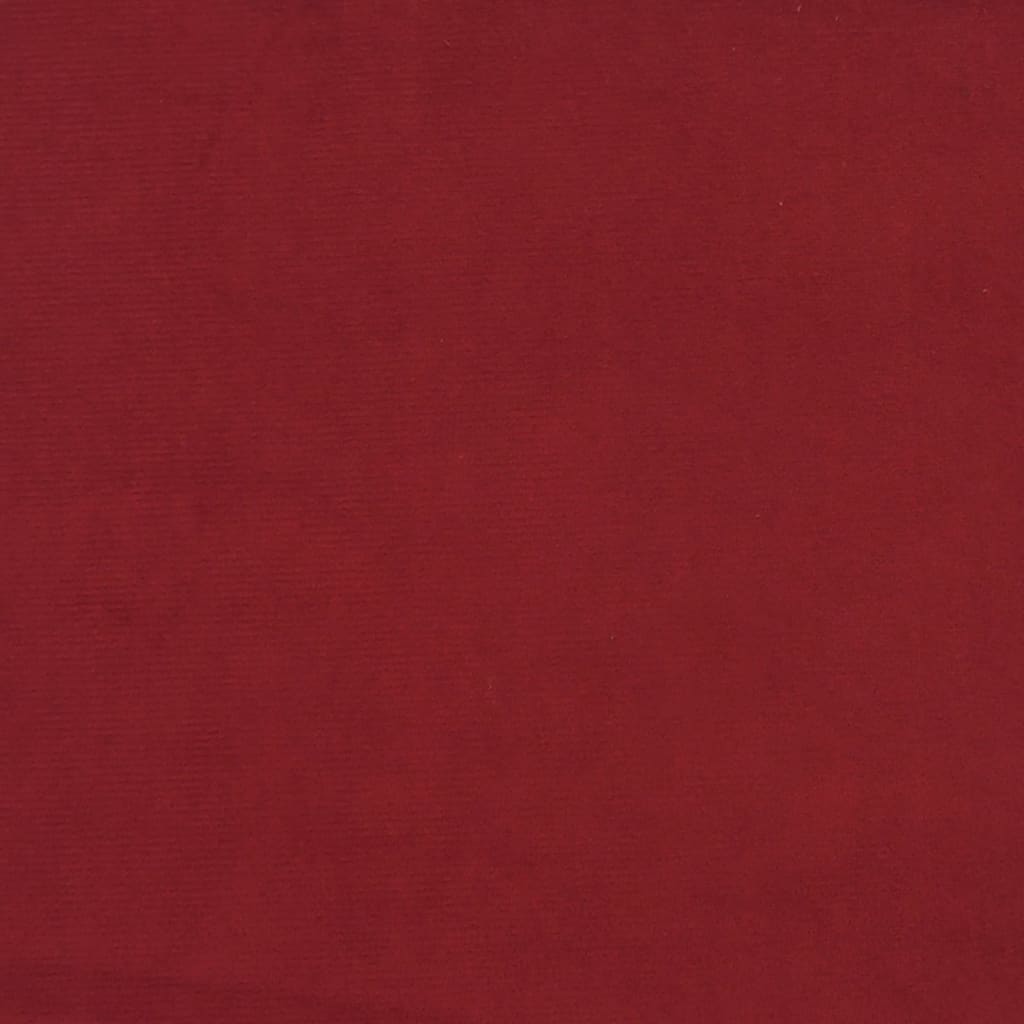 Barhocker 2 Stk. Weinrot Samt